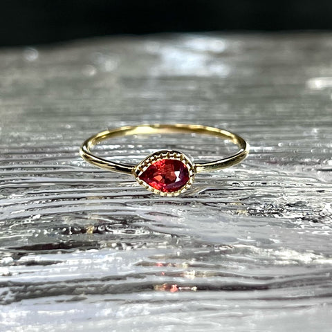 【Lumière ring】red sapphire #15