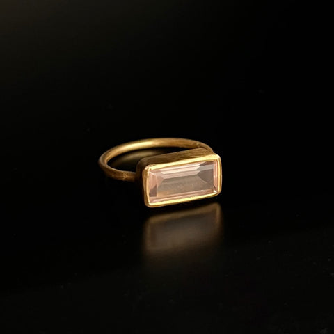 【Lumière ring】 rose quartz #10