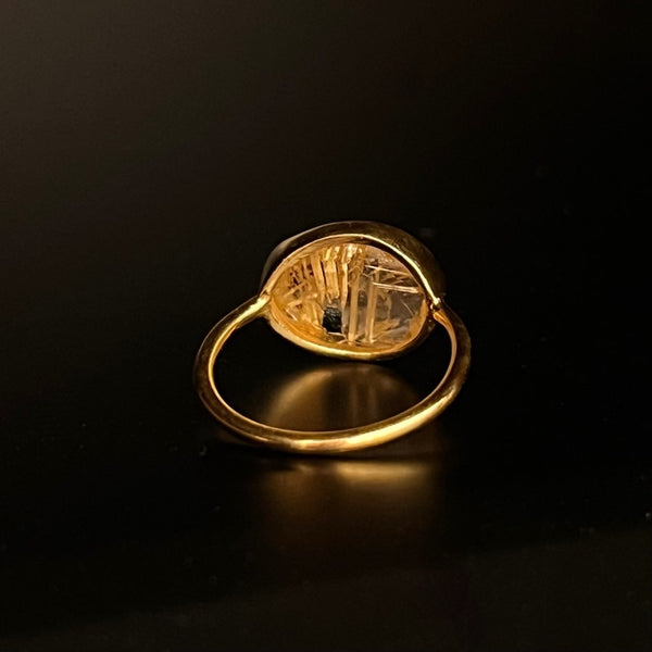【Lumière ring】 rutile quartz #13