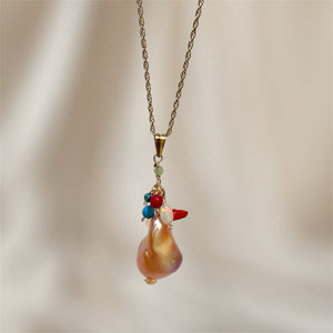 baroque pearl necklace(チェーン付き)