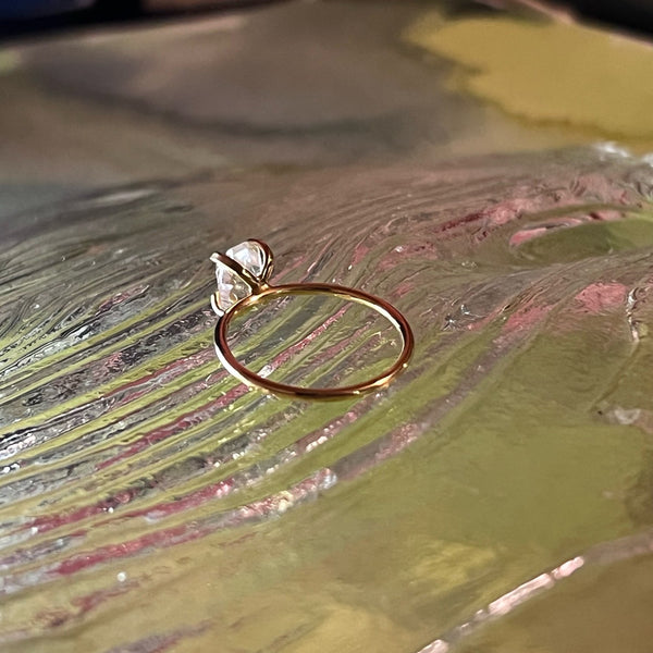 【Lumière ring】 herkimer quartz #10