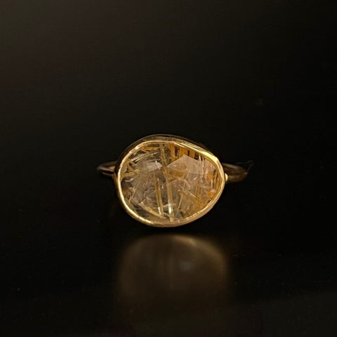 【Lumière ring】 rutile quartz #13