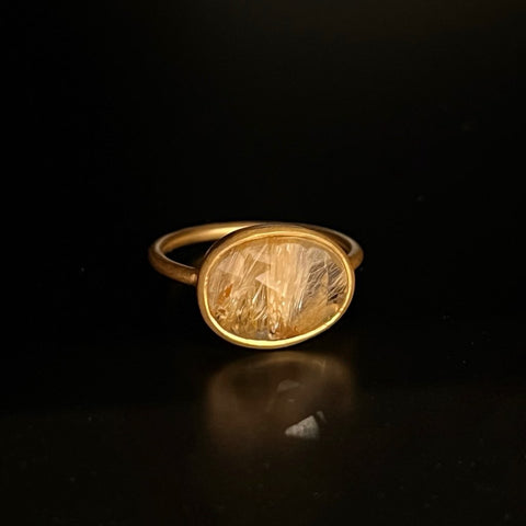 【Lumière ring】 rutile quartz #10