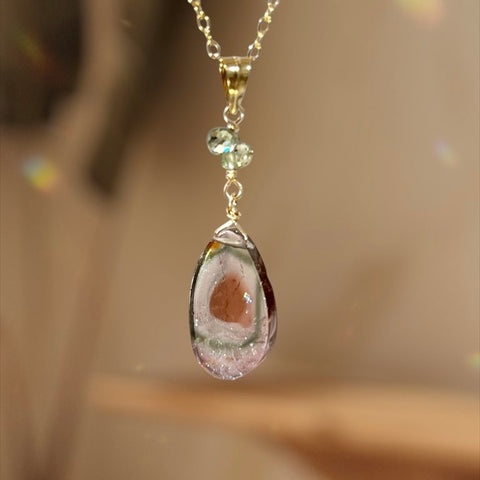 Lumière watermelon tourmaline/sapphire