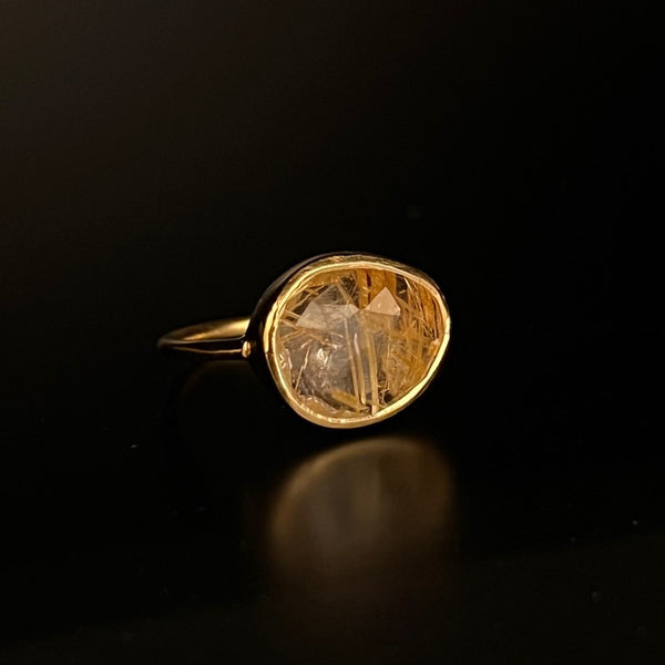 【Lumière ring】 rutile quartz #13