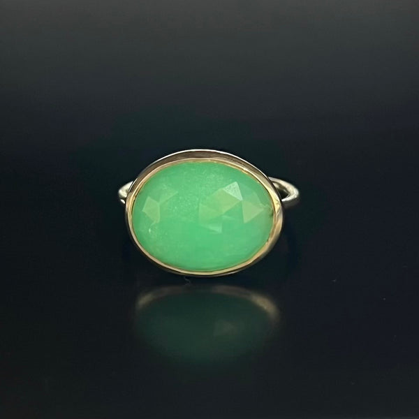 【Lumière ring】 chrysoprase #11
