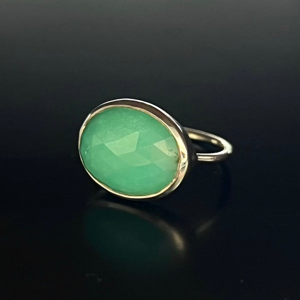 【Lumière ring】 chrysoprase #11